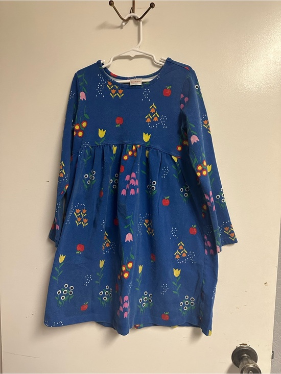 Hanna Andersson Other - Hanna Andersson Girls' Blue Floral Print Long-Sleeve Dress